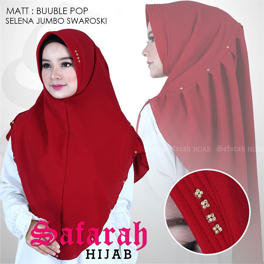 SAFARAH HIJAB INSTANT SELENA JUMBO SWAROSKI