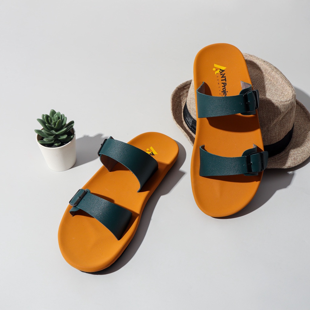 REV STORE - Sandal Slide Olive Gesper BROTHER