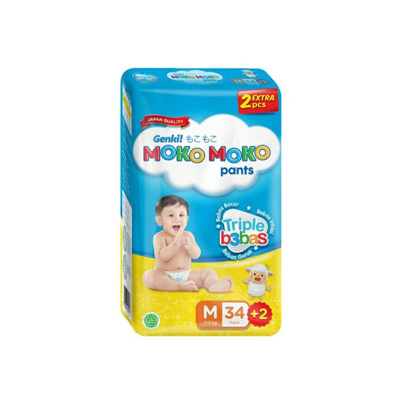 Genki Moko Moko Pants 34+2'S Medium