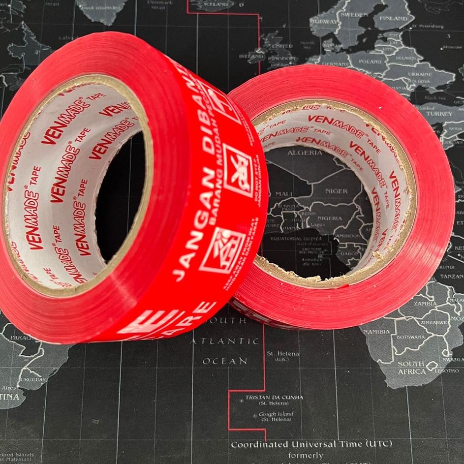 

Terkini VNVMW (PCS) LAKBAN FRAGILE MERAH MEREK VENMADE / X 48 MM X 100 M W58 Best Product