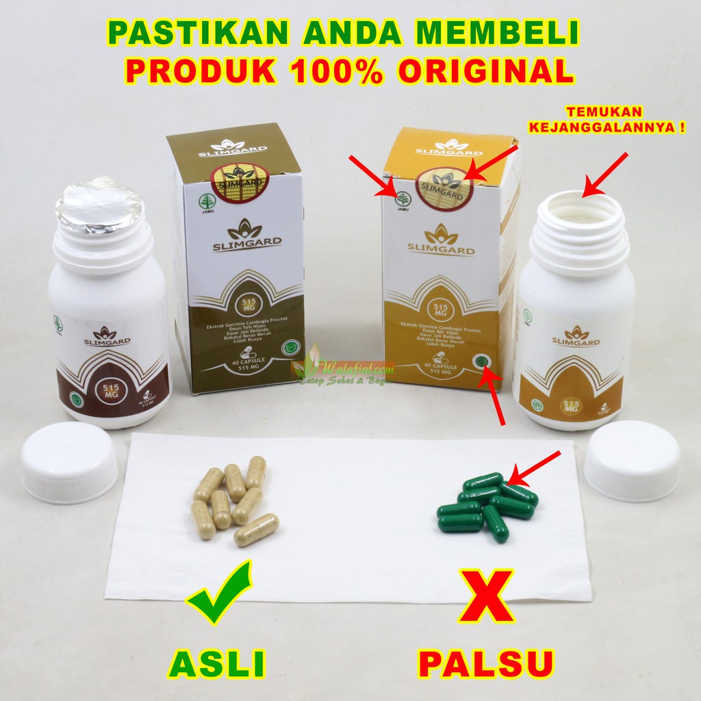 Obat Pelangsing Slimgard Original Suplemen Herbal Melangsingkan Menurunkan Penurun Berat Badan Diet