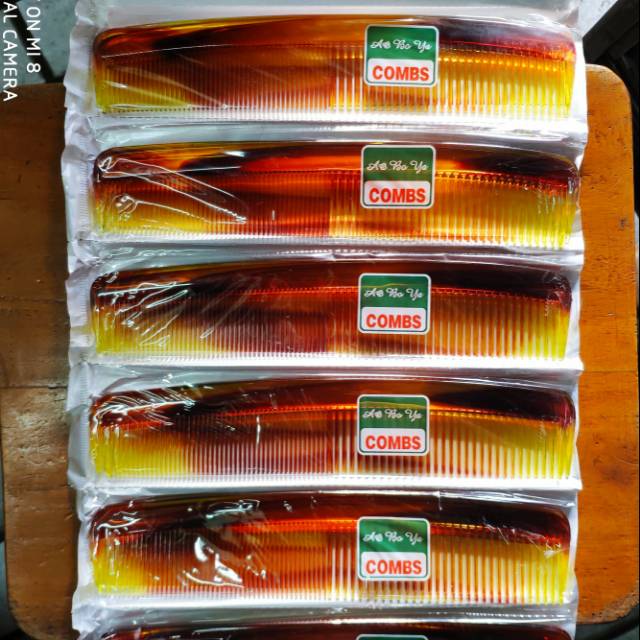 Sisir coklat bening isi 12 pcs