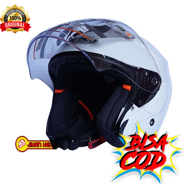 Helm / Helm INK / Helm Half Face INK DYNAMIC Putih Terurah