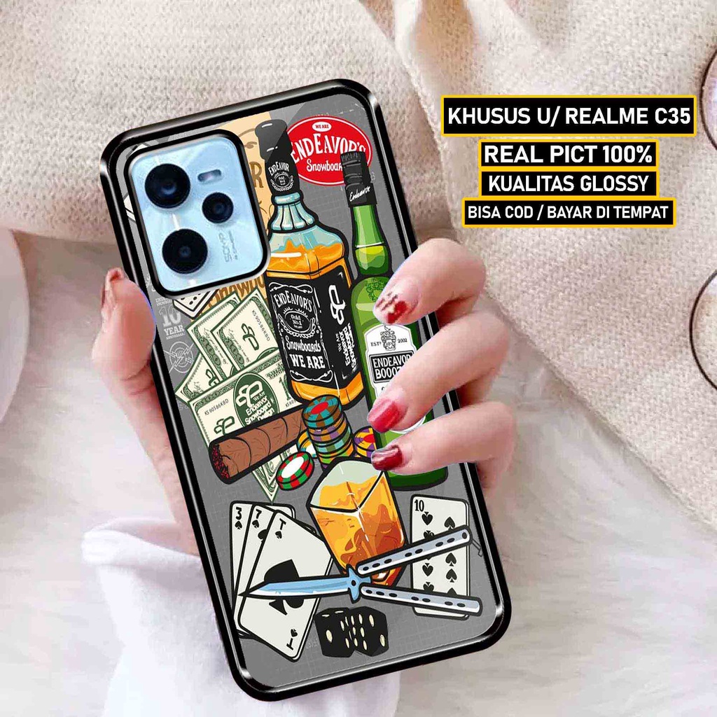 Sukses Case REALME C35 - Hardcase 2D Glossy Realme C35 - Silikon Hp Realme C35  - Silicon Hp Realme 