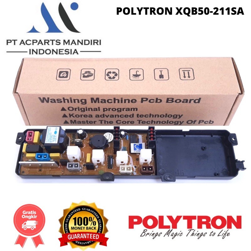 POLYTRON PAW-8005 Jet Waterfall modul pcb mesin cuci Top Loading