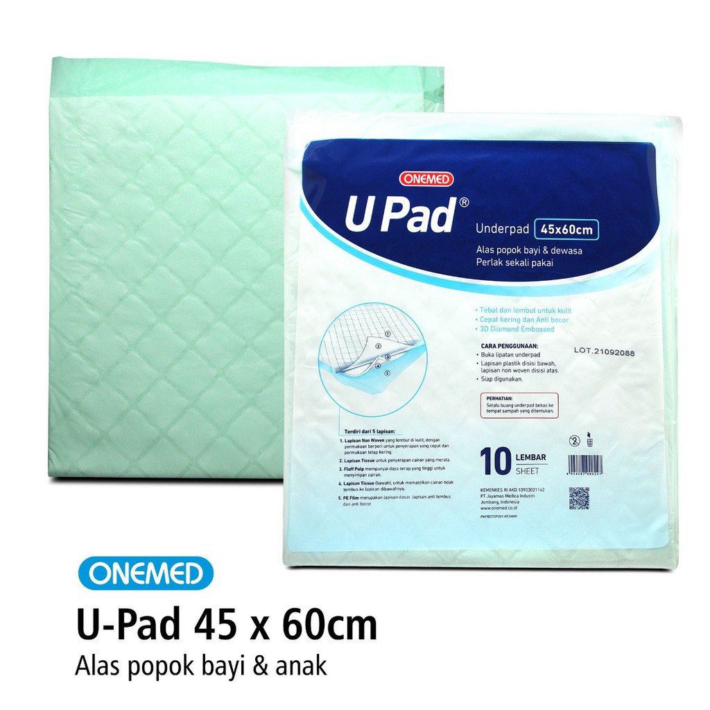 Onemed Underpad 45x60cm Pak Isi 10 Lembar OJ