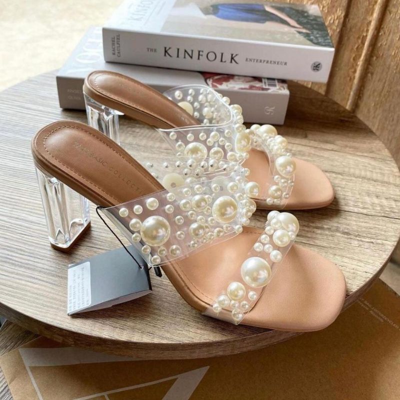 Zara Pearl Heels 6,5cm