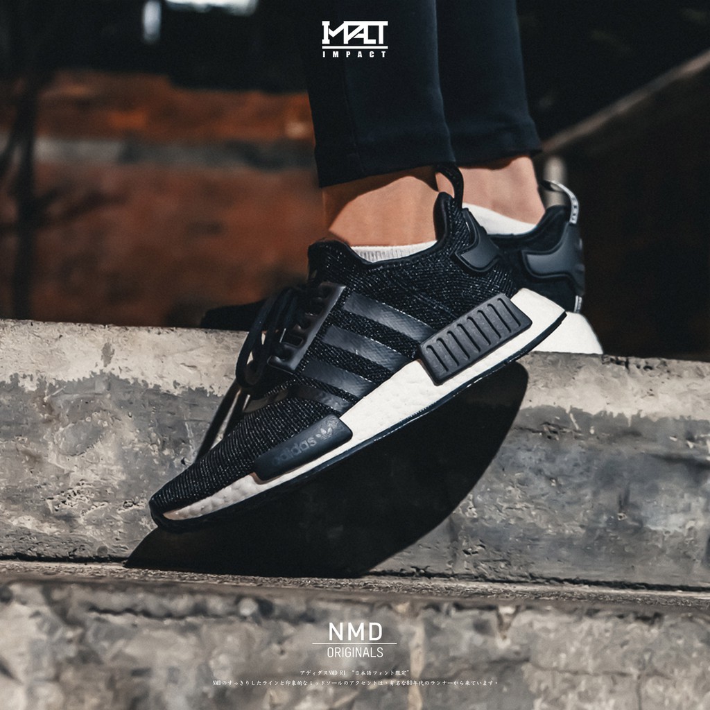 adidas nmd hitam