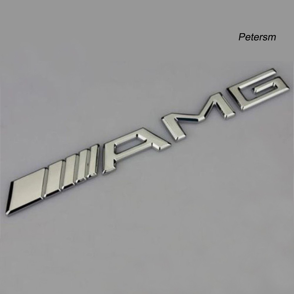 Yex Stiker Emblem Logo Amg 3d Bahan Abs Untuk Mobil Benz