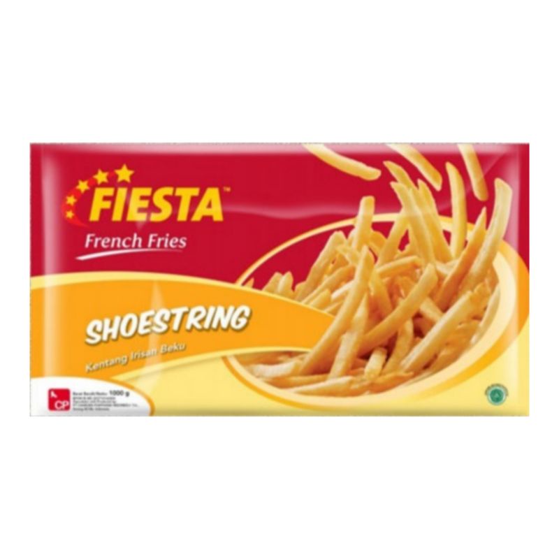 

Fiesta Kentang Goreng Frozen Shoestring ( French Fries Shoestring ) | Berat Bersih 1000gr