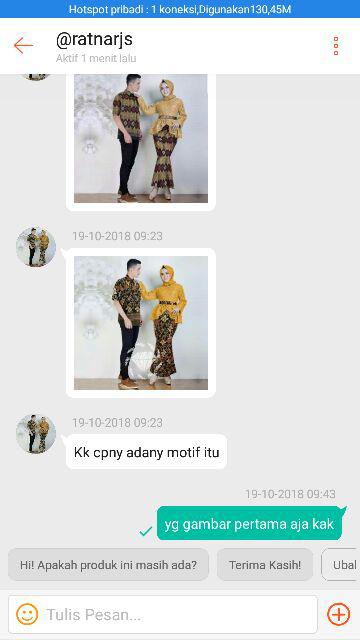 Oz Couple Annisa Couple Gamis Brukat Batik Cp Annisha