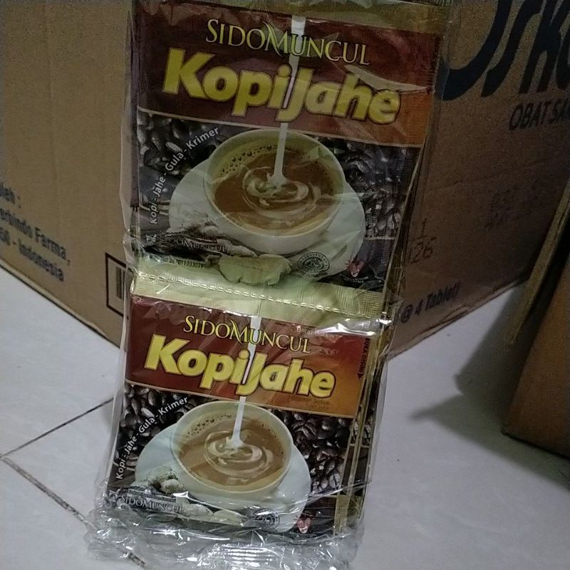 kopi jahe sido muncul per pack isi 10bungkus.