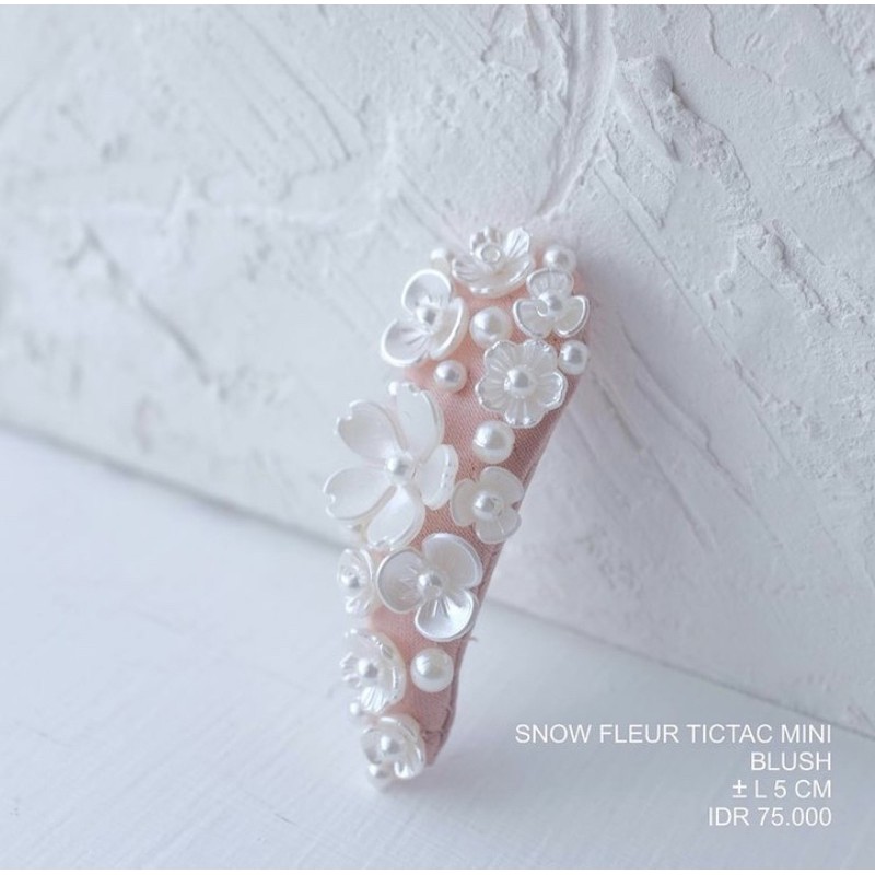 Snow Fleur Tictac - Handmadepita x Mmehuillet