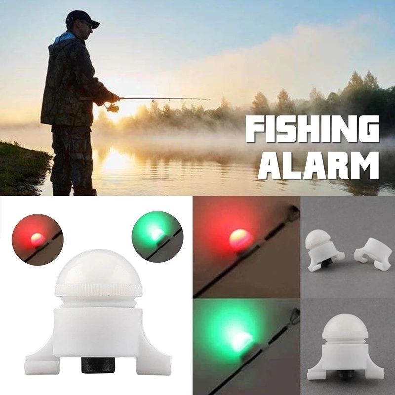 1pc Alarm Indikator Gigitan Ikan Dengan Lampu LED Otomatis Untuk Memancing Malam Hari