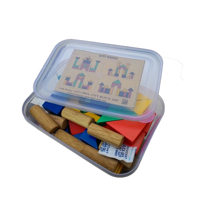  PROMO MAINAN  ANAK  Mainan  Edukasi MDF  Block 60p Shopee 