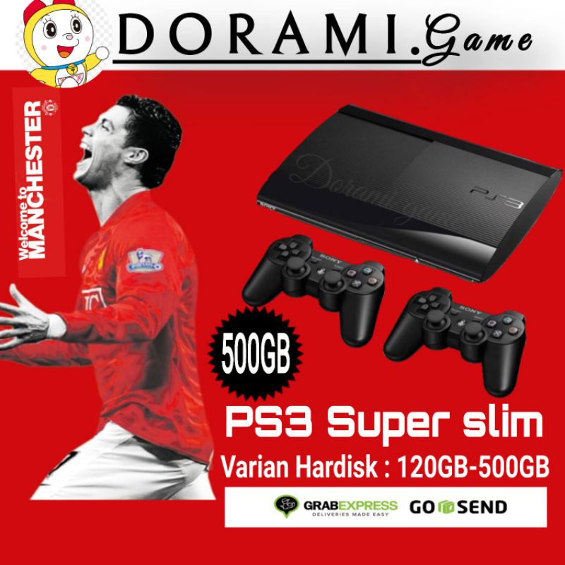 PS3 PS 3 SUPER SLIM HDD 500GB FULL GAME TERBARU 2024