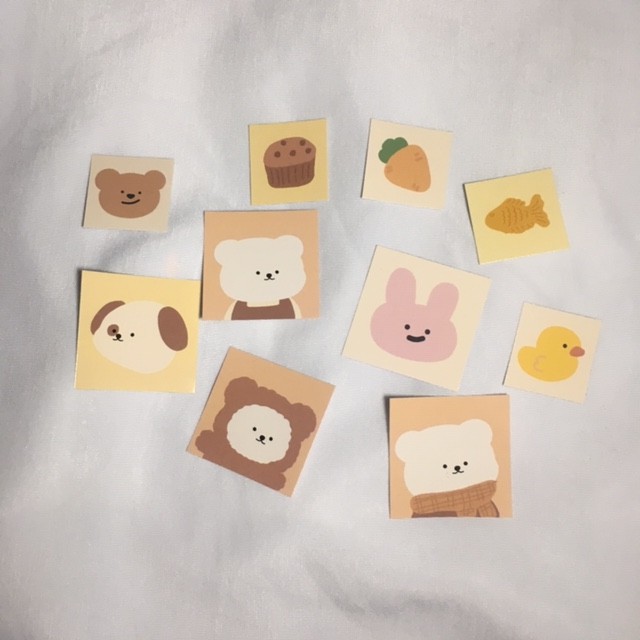 

STICKER CUTE AESTHETIC VERY MINI PART 2 ISI 10 PCS