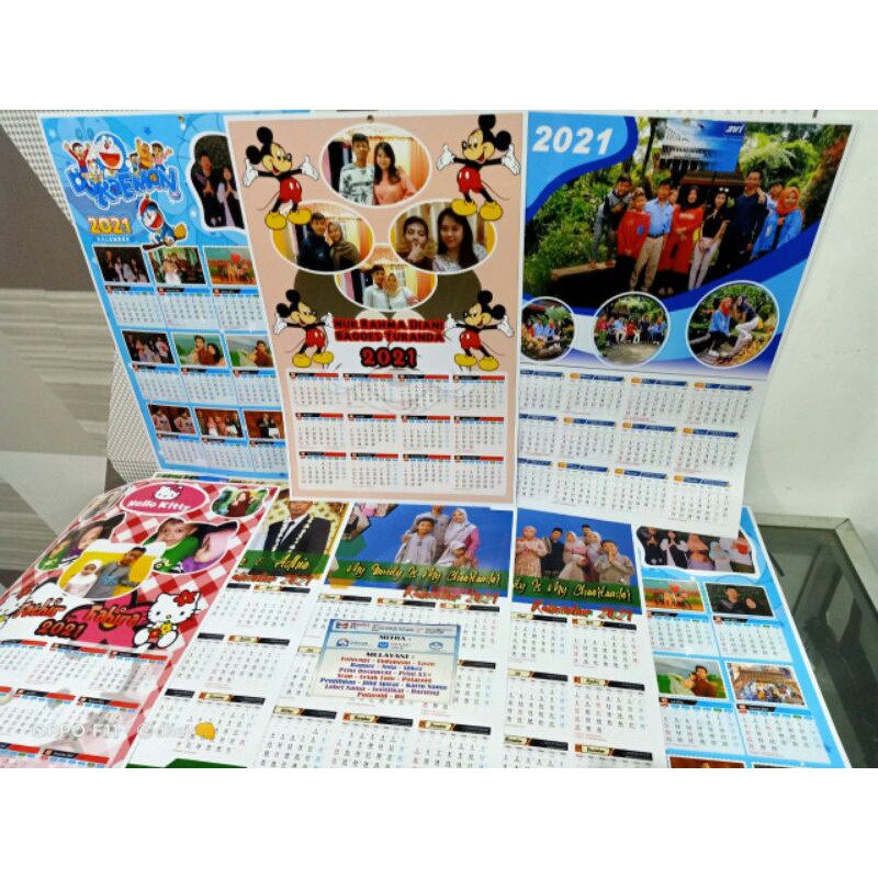 

CUSTOM & FREE DESIGN Cetak Kalender Dinding 2021 Kalender Meja 2021 Bermotif Lucu karakter - M002