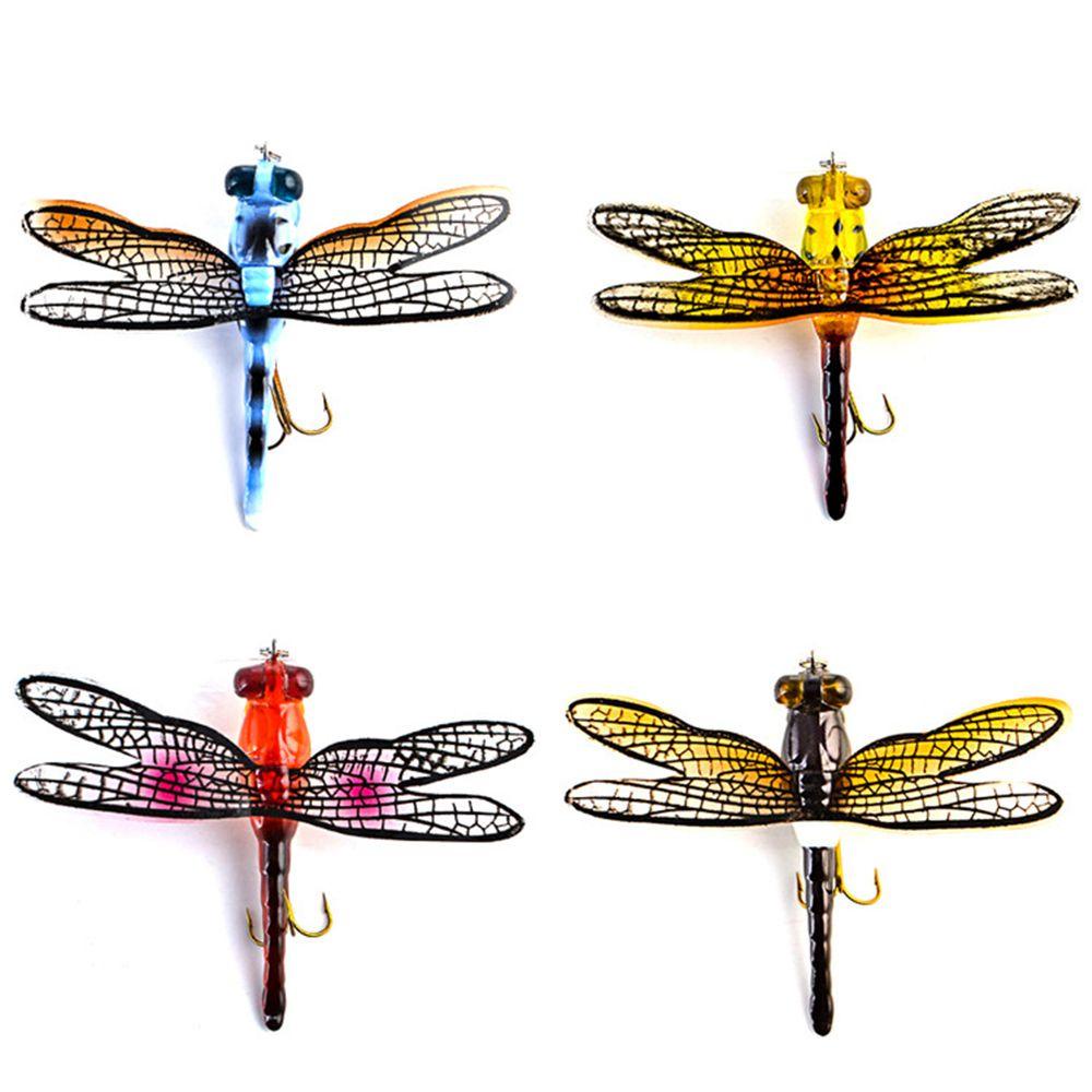 Preva Dragonfly Fly Fishing Lure Topwater Umpan Bionik Mata Manusia Hidup Buatan