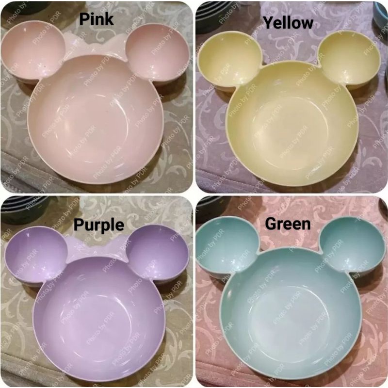 Mangkuk Mangkok Disney Kepala Mickey / Minnie Mouse Diameter 14cm Melamine