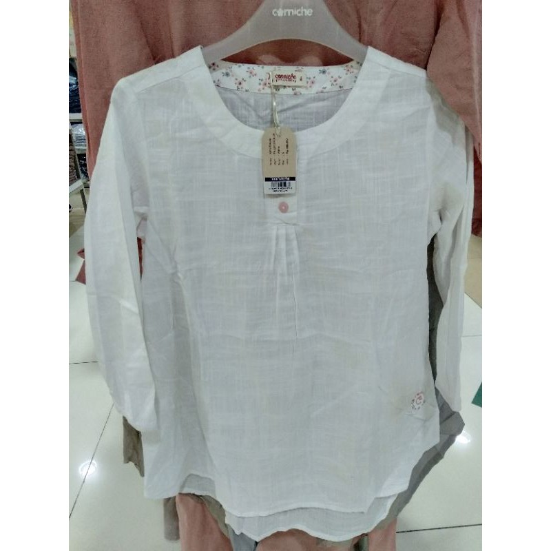 BLOUSE PUTIH CORNICHE ORIGINAL NEW SIZE S,M,L,XL