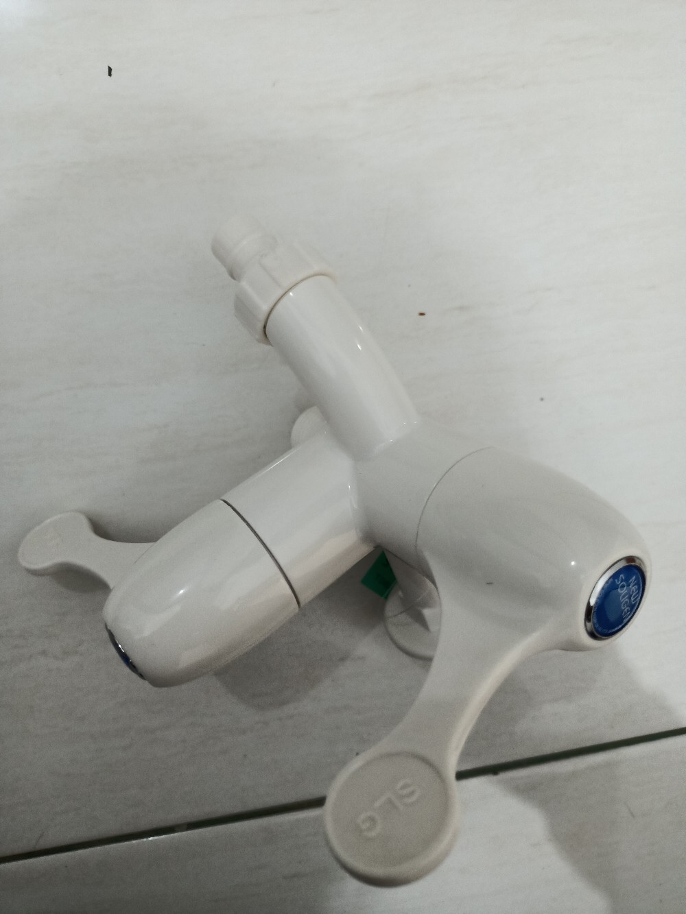 Kran Cabang Plastik Pvc Soligen S9- Keran Air Shower Double Dua Abs Faucet Dual Murah I12