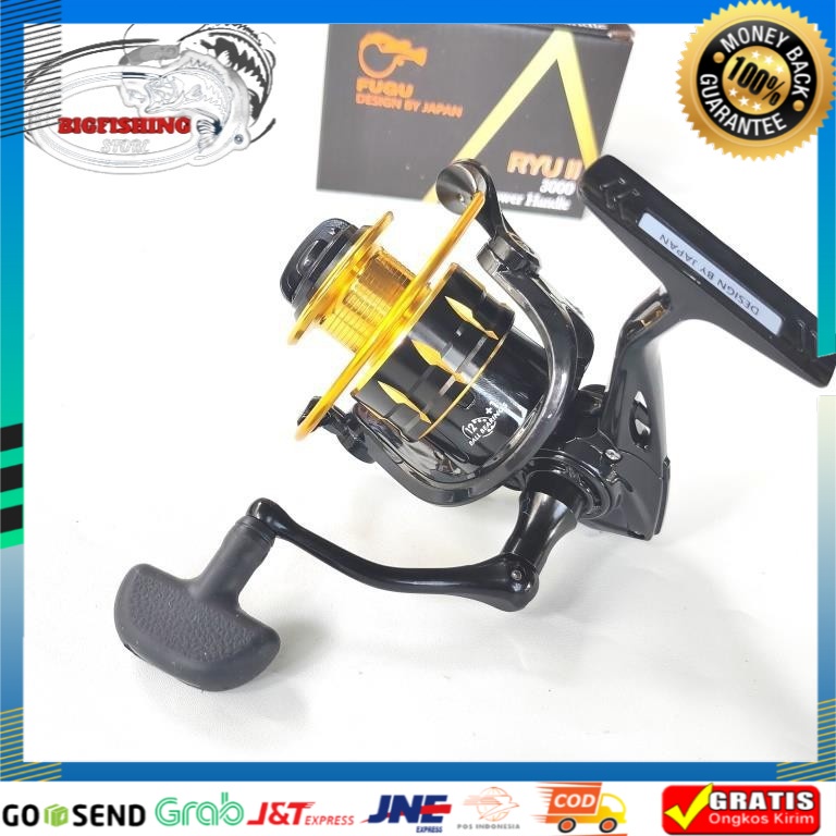 Reel Power Handle Fugu Ryu II 1000 2000 4000 6000 Spinning 12+1BB Line Roller