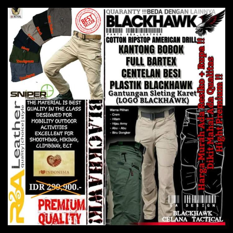 100%Original Celana Panjang / Pdl Army Tactical Blackhawk Outdoor Dijamin Murah 100%