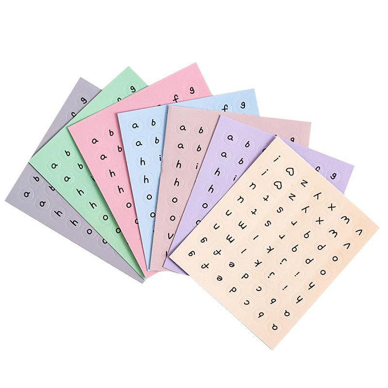 

[deespace] 1Pc NEW STYLE ALPHABET NUMERIC Sticker Huruf Angka Planner BuJo Aesthetic - B0188