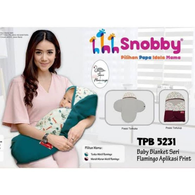 Snobby Baby Blanket Flaminggo Series Aplikasi Print TPB5231