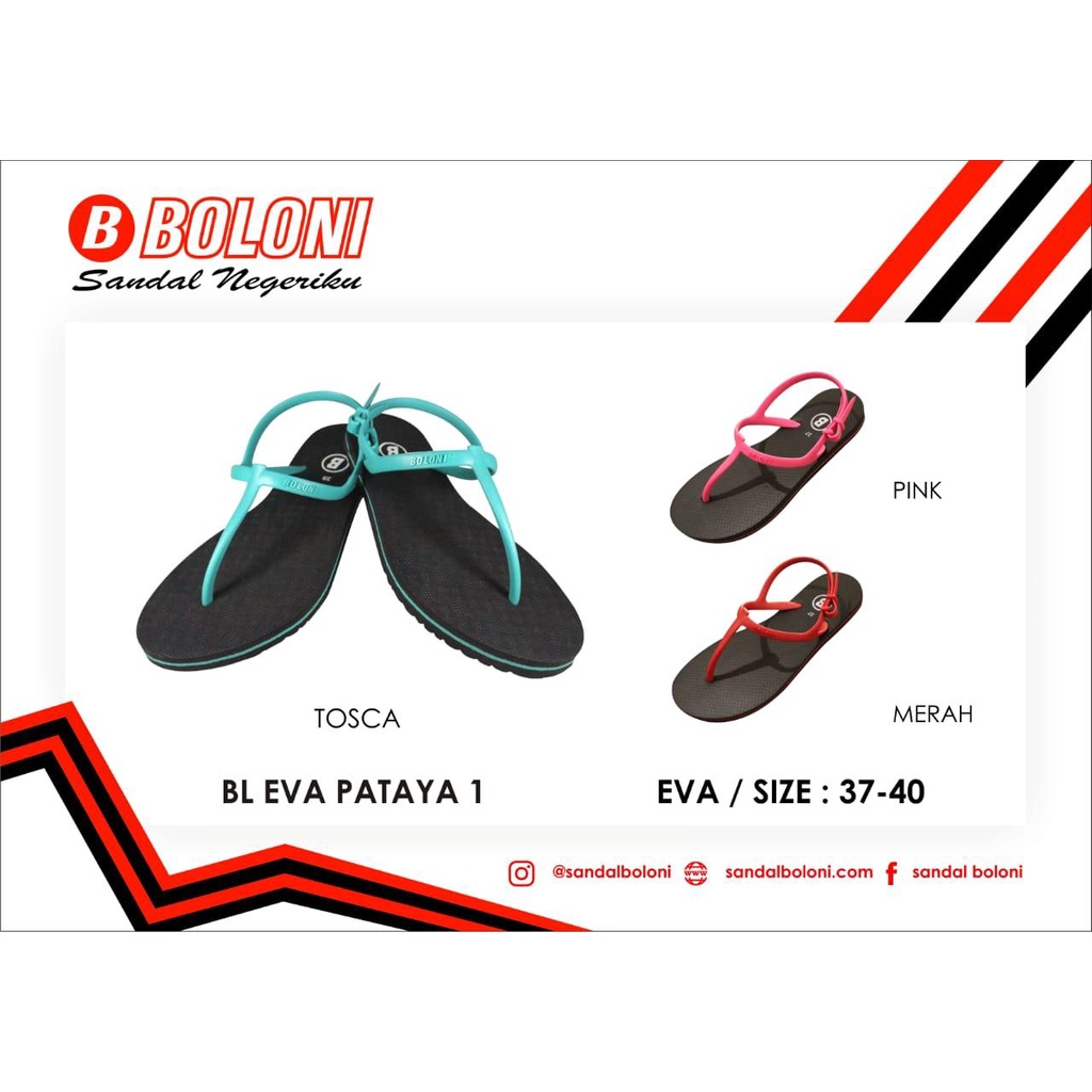 Sandal wanita japit strappy /Sandal Boloni pataya