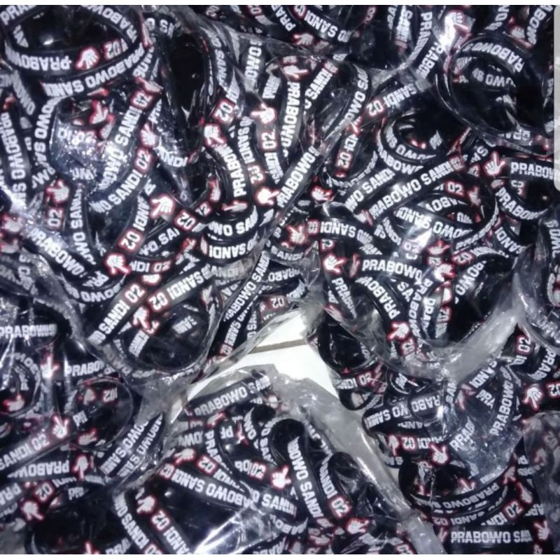 gelang karet rubber custom gelang partai