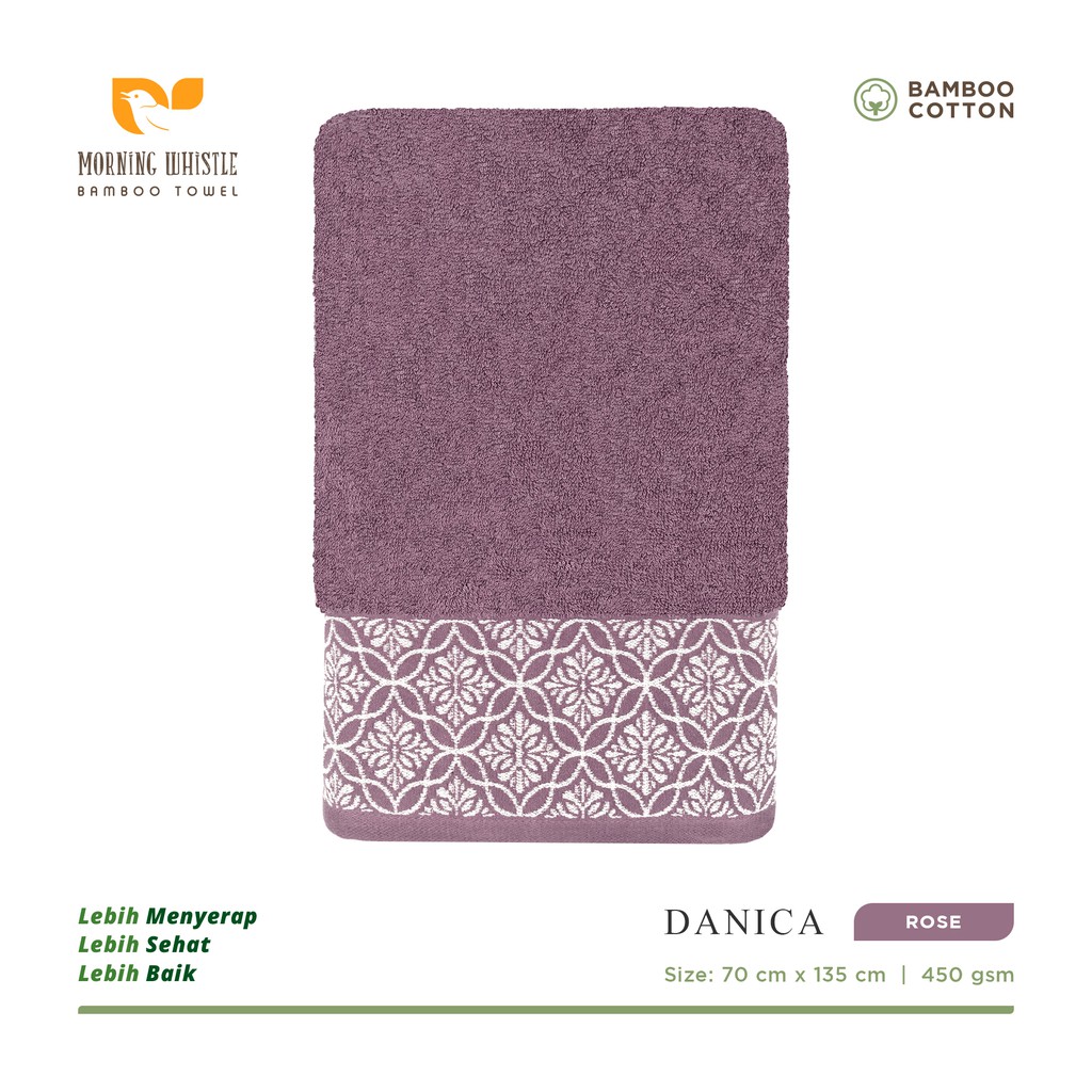 MWB Handuk Mandi Dewasa Morning Whistle Bamboo Danica Handuk / Handuk Mandi  70 x 135 cm