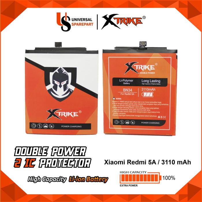 Baterai XTRIKE Double Power XIAOMI BN34 REDMI 5A