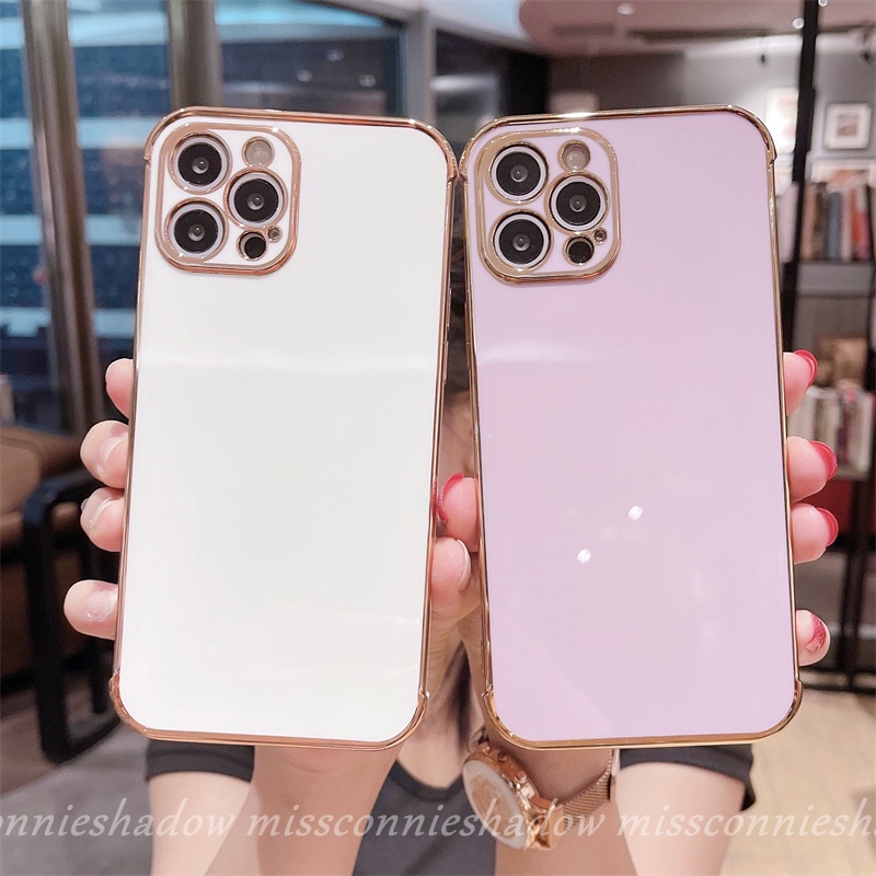 Soft Case Pelindung Lensa Bahan TPU Anti Jatuh Untuk iPhone 6 6S 7 8 Plus XR 13 11 12 Pro MAX X XS MAX SE 2020