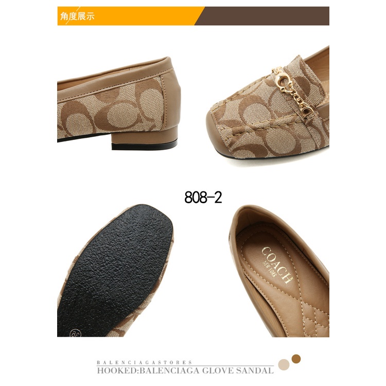 fashion logo Loafers Women's Shoes  #808-2