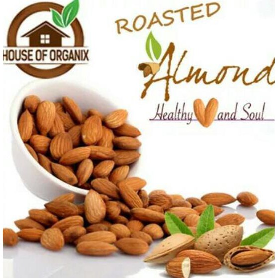 

ENAK Natural Roasted Almond (Panggang) 100 Gr TERLEZAT