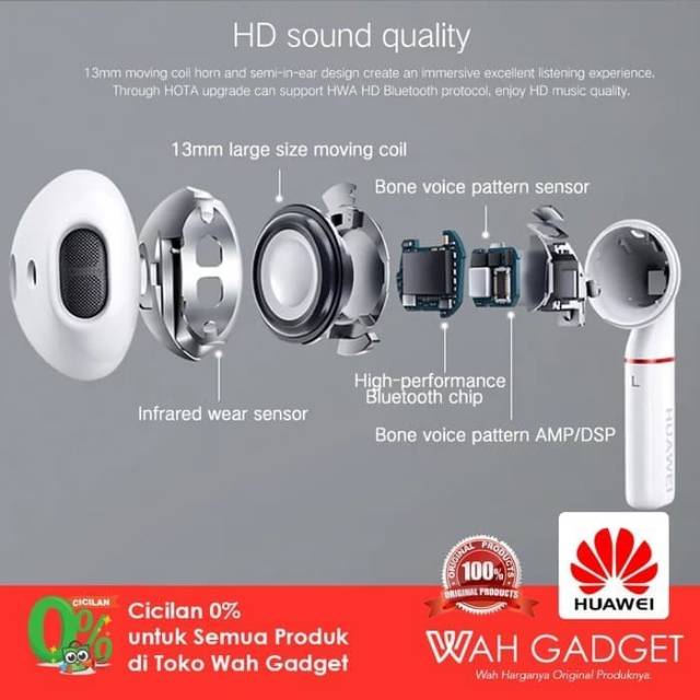 HUAWEI FREEBUDS 3 Wireless Earphone GARANSI RESMI HUAWEI INDONESIA