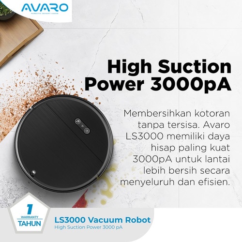 AVARO LS3000 Robot Vacuum Cleaner Vacum Cleaner Vaccum Cleaner