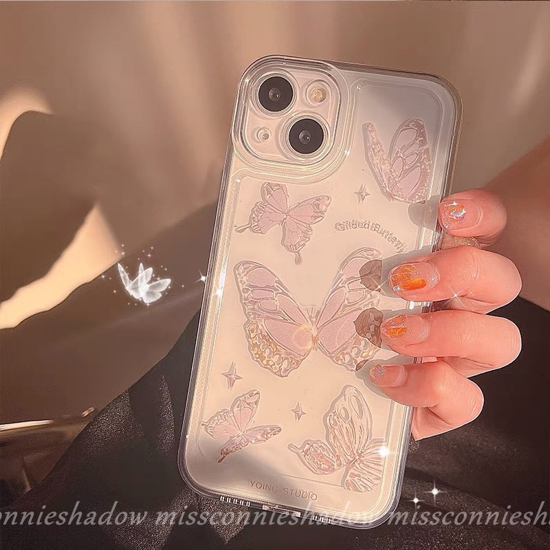 Soft Case TPU Motif Kupu-Kupu Untuk Samsung A73 A23 A12 A22 A02S A53 A03 Core A13 A21s A30 A71 A10 A20 A50s A11 A30s A33 A51 A03s A20s A102 A52 A50s A32