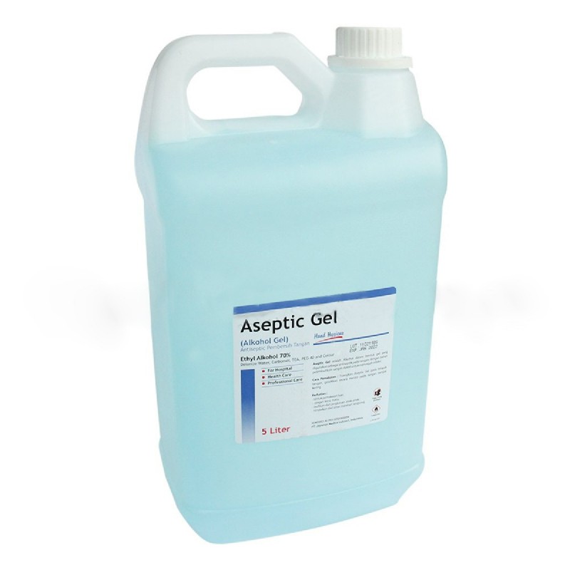 Onemed - Aseptic Gel Refill 5 Liter Galon / Aseptic Gel Handsanitizer 5 Liter Refill