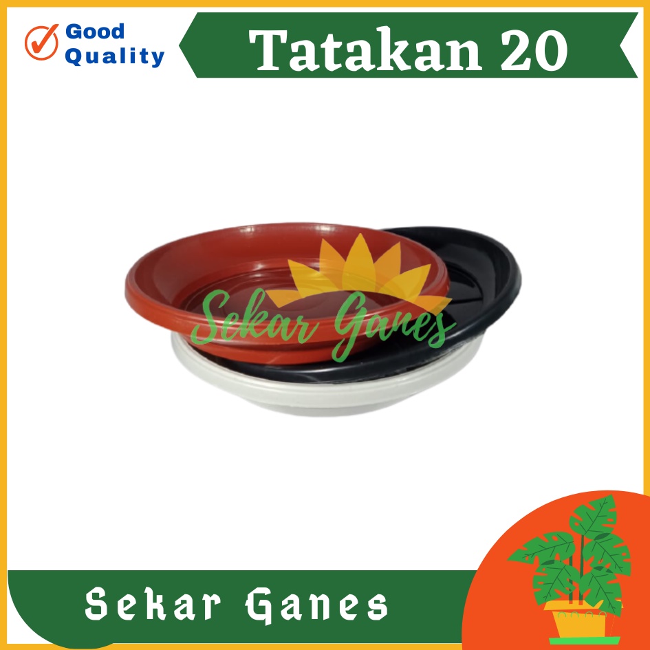 Alas Pot 20 Cm Hitam Putih Merah Bata Coklat Terakota Tatakan Pot 20 Cm Putih Teracota Hitam Alas Mawar Tray Gbl Eco - Tatakan Pot Bunga Tawon Putih