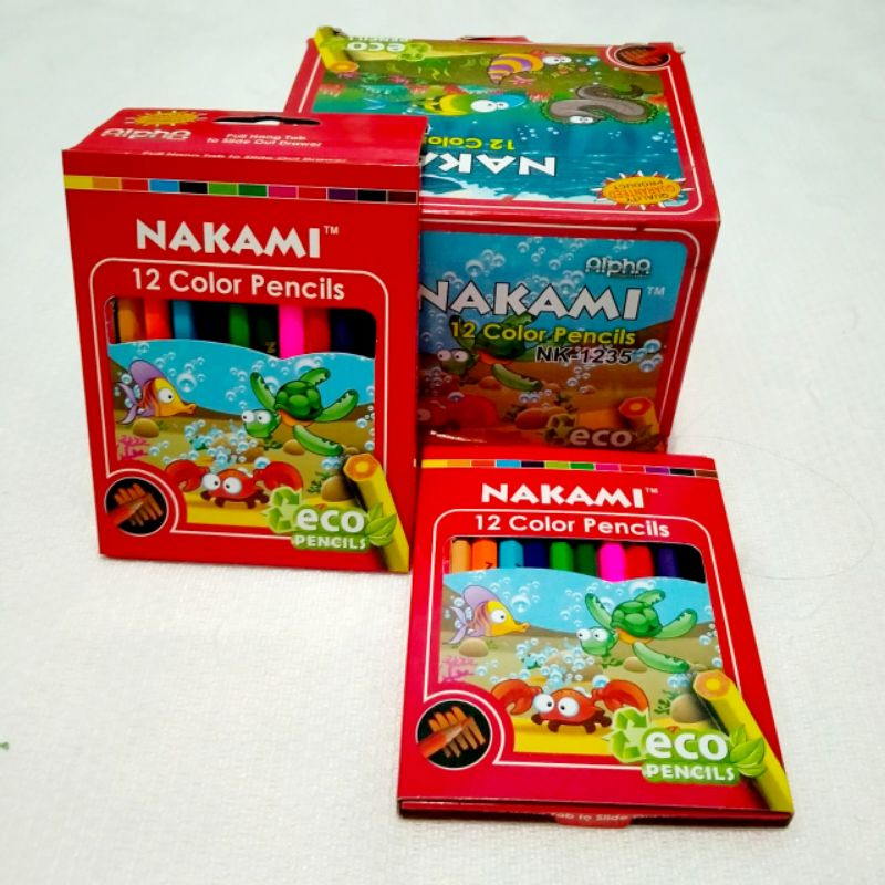 

Nakami pensil warna kayu lengkap(12psc)/pensil warna/stationery