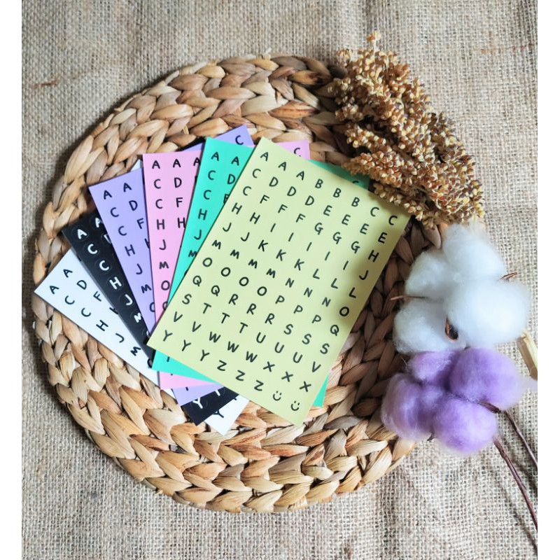 

STICKER DOT ALPHABET/STIKER SHEET ABJAD