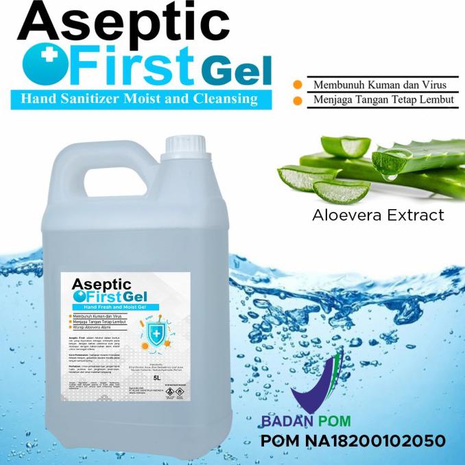Hand Sanitizer Daily Aseptic First Gel 5 Liter. Karlinamandila