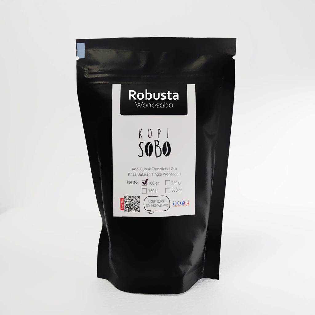 

Kopi Bubuk Robusta Murni Wonosobo Kopi Sobo 100gr