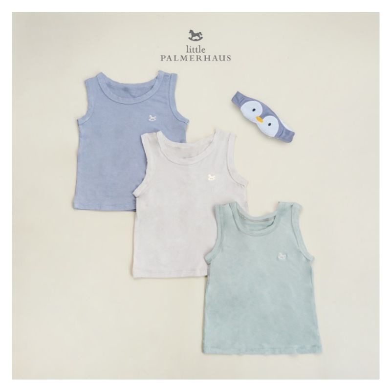 Little Palmerhaus Boy Sleeveless Tank / Set of 3 / Singlet Anak Laki-laki (warna yang sama)