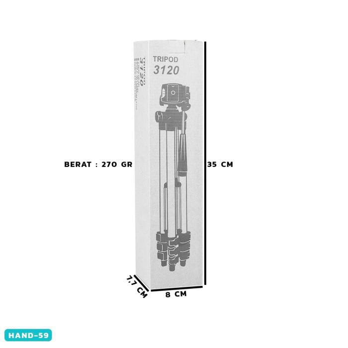 TRIPOD 3120 aksesoris tripod handphone tinggi bahan alumunium 2m new