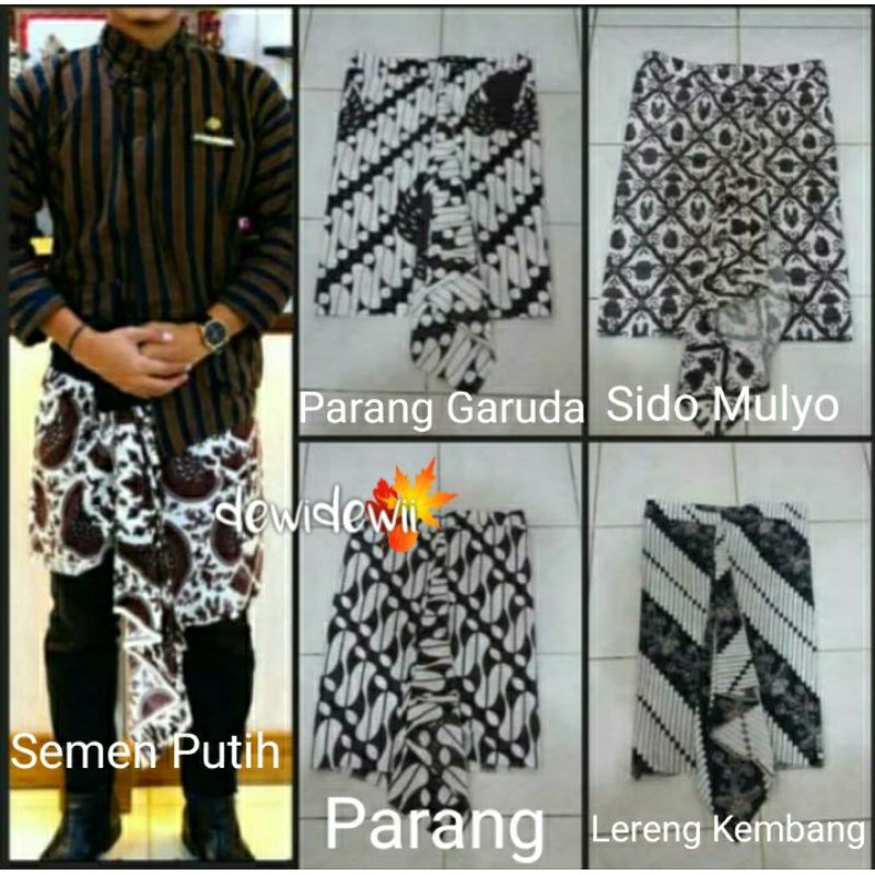 Sapit Urang/ Sembong, BANYAK PILIHAN MOTIF