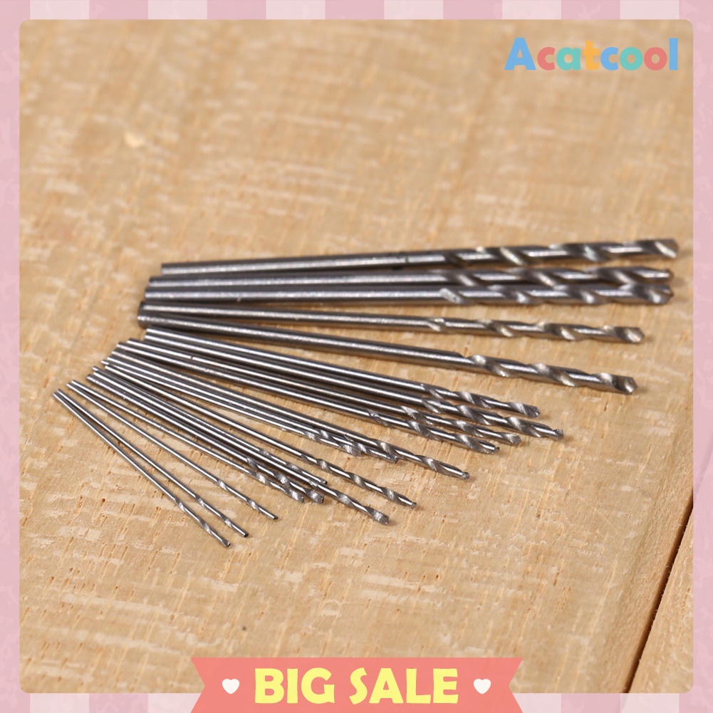 10/20pcs Mini HSS Twist Drill Bit Sets with Case for Craft Hobby Jewelly